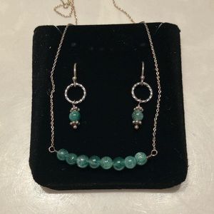 Earrings and necklace set
